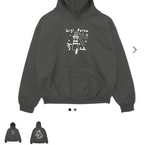 Charcoal Gray Gigi Perez at the beach in every life fall tour hoodie brand new